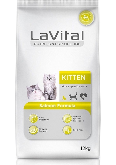 La Vital Kitten Somonlu Yavru Kedi Maması 12 KG