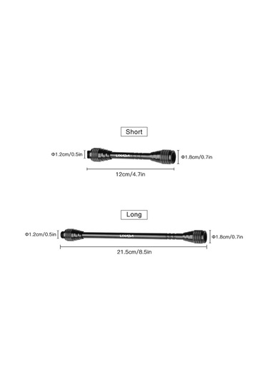 Lixada Lixada Açık Kamp Gaz Işık Uzatma Direği Açık Kamp Için Siyah