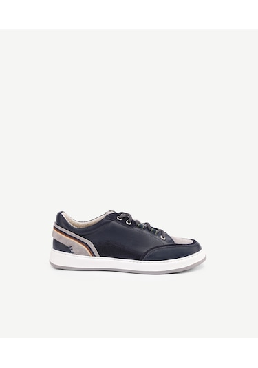 Yargıcı Deri Bağlı Sneakers 24yeay4469x 004 Lacivert