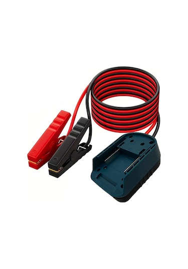 Youtek Makita Akülü Araç Starter Kablosu - 18v 12awg 1.75m, Abs+bronz, Araç Acil Başlatıcı, Dış Aktivite Enerji Kaynağı