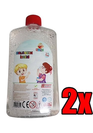 2 Adet Yedek Köpük Baloncuk Likit 500ml Şeffaf