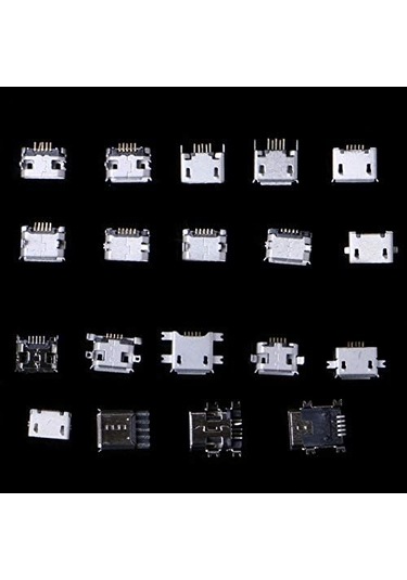 240 Pcs/box 24 Modeller Mikro Usb Konnektör Jak Soketi Mikro Usb Konnektörleri Jack Mp3/4/5 Lenovo Zte Huawei İçin Terminator Set Terminatörü