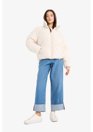 Defacto Su Geçirmez Regular Fit Dik Yaka Fermuarlı Şişme Mont E8690ax25auer128 Ekru Defacto Su Geçirmez Regular Fit Dik Yaka Fermuarlı Şişme Mont E8690ax25auer128 Ekru