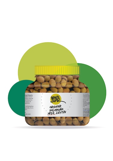 Rengin Suar Organik Salamura Yeşil Zeytin 1200 G