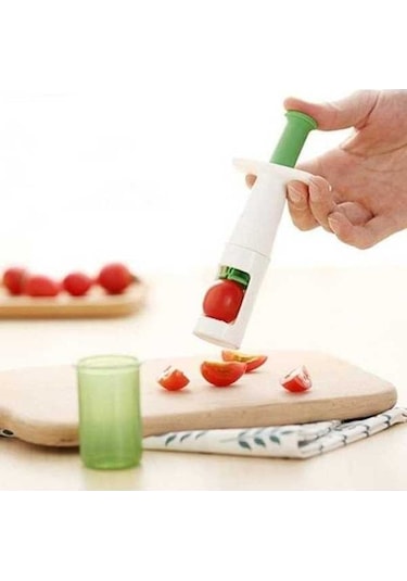 Fastbuy Kiraz Dilimleyici Meyve Sebze Kesici Çok Amaçlı Üzüm Domates Dilimleyiciler Mutfak Aletleri Ev Dekorasyonu Diğer