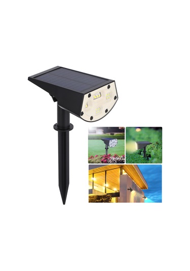 Folinda Güneş Enerjili Bahçe Işığı - Zemin Veya Duvar Montajlı, Ip65 Su Geçirmez, Otomatik Açık/kapalı, 2 Seviye Parlaklık Ayarlı Isıl Işık Hc-cp20