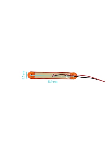 10 Adet Sarı Parmak Lamba 9 Led 12v 24v