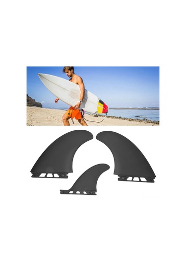 Ximistore9 Pvc Malzeme Surfboard Fin Seti - Yönlendirme Ve Stabilite Artırıcı, Kolay Kurulum, 3 Lü Paket Sup Ve Surf Tahtaları İçin