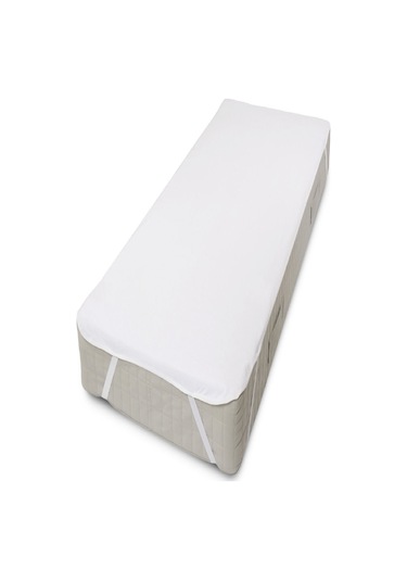 Altın Karma Tek Kişilik 90x190 Cm Pamuk Alez Sıvı Geçirmez Yatak Koruyucu Alez Beyaz