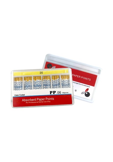 Diş Emici Kağıt Noktaları 04 06 F1-f3 Kök İptal Endodonti Gutta Percha Pamuk Elyaf İpuçları Diş Gutta Percha Kağıt Noktası Orange