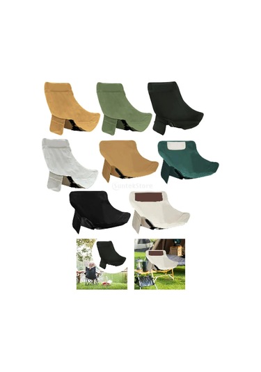 Katlanır Kamp Sandalyesi Kılıfı Taşınabilir Nefes Oxford Kumaş Beyaz