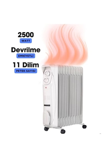 Süsler SR 5811 11 Dilim Fanlı Yağlı Radyatör