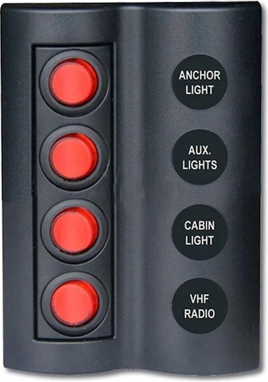 Switch Panel 4lü Siyah