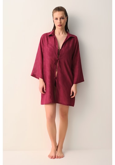 Suwen Nova Kaftan Sba268201283 Vişne
