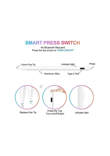 Didadodo İpad İçin Duyarlı Kalem - Yüksek Dayanıklılık, Hafif Tasarım
