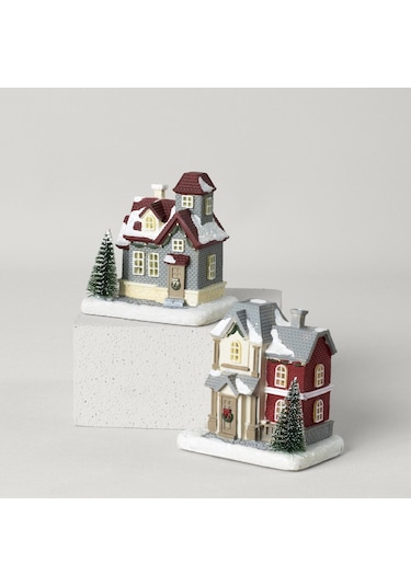 Linens Vintage House Ledli Dekor Gri