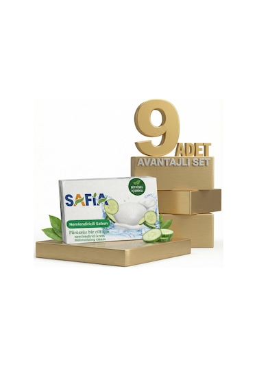 Safia Salatalık Nemlendirici Sabun 9x90 Gr