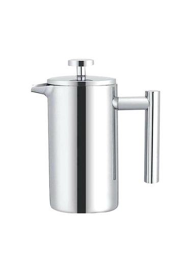 Pazly El Yapımı Paslanmaz Çelik Fransız Basınçlı Çaydanlık Seti 1000ml, 800ml, 350ml, Kahve Dökmeli, Yalıtımlı, Bpa İçermeyen