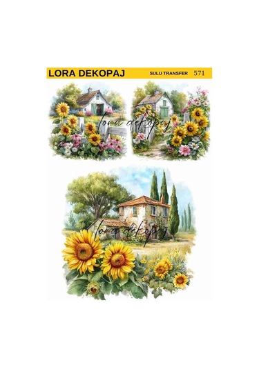 Lora Dekopaj Sulu Transfer Kağıdı - 571 25x35 Cm
