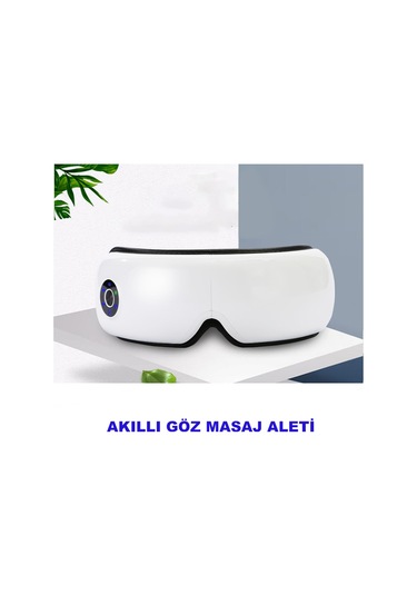 TechTic Bluetooth Müzikli Göz Masaj Aleti Dinlendirici Isı Destek Beyaz