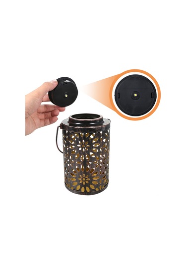 Ximistore9 Güneş Enerjili Demir İşlemeli Bahçe Aydınlatma Lambası, Dekoratif Ve Pratik Çözüm