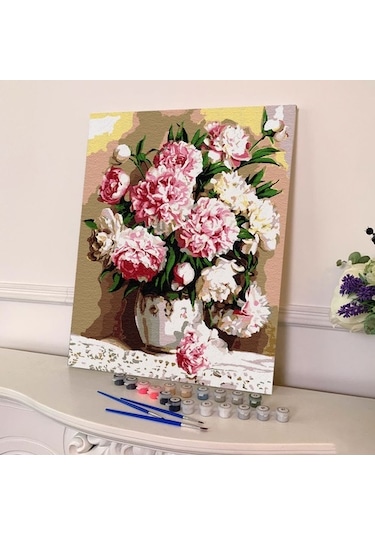 Sayılarla Boyama Seti 40 X 50 Cm Tuval Şasesine Gerili Karanfill