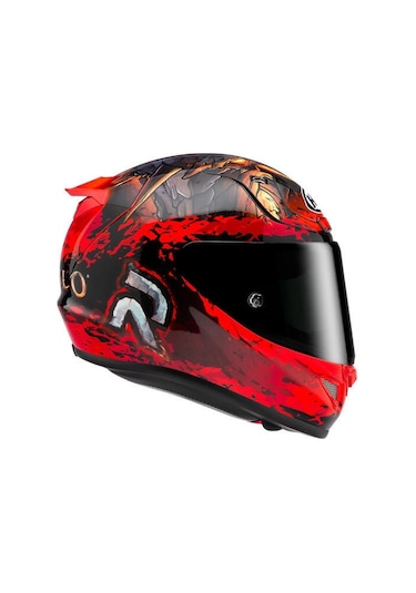 Hjc Rpha12 Diablo Blizzard MC1 Kapalı Motosiklet Kaskı Kırmızı Siyah