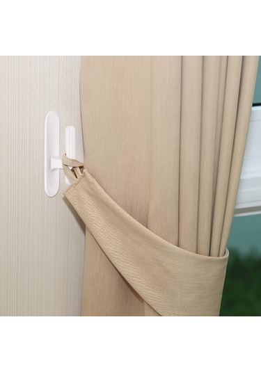 Xiyyadms 8 Adhesif Çocuk Güvenli Pencere Kancaları - Ev, Ofis, Anaokulu İçin Güvenli Kurulum Ve Kordaj Sabitleme Beyaz