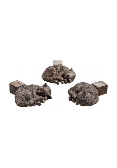 3pcs/set Saksı Ayak Ayakları Hayvan Şekli Reçine Bitki Kapları Yükseltici Ped Kedi