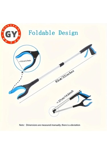 Oldfriend 4 Renk Seçeneği Gri Beyaz Hafif Alüminyum Döner Tutamaklı Çöp Maşası