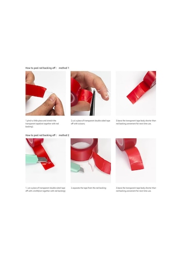 3/5/8/10/12/15/20/30/35mm Çift Taraflı Yapışkan Bant Akrilik Şeffaf Hiçbir Iz Etiket Led Şerit Araba Sabit Tablet Sabit 50m-0.2mmx4mm