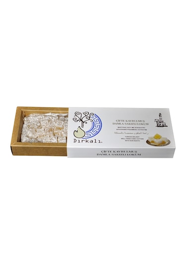 Dırkalı Çifte Kavrulmuş Damla Sakızlı Lokum 250 G