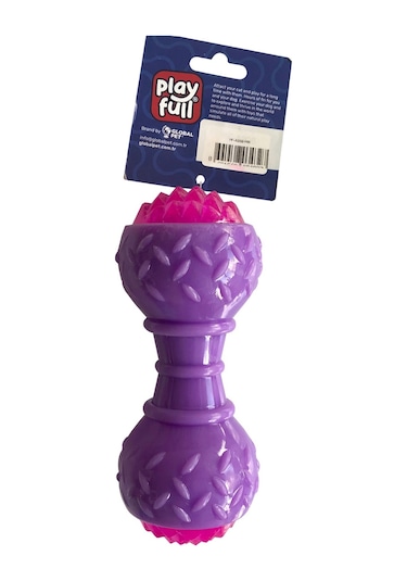 Playfull Aktivite Sesli Işıklı Köpek Oyuncak Dumbel 5 x 15 CM
