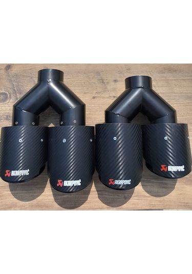 AKRAPOVİÇ 100 MM ÇİFTLİ SAĞ SOL TAKIM (2 ADET ÇİFTLİ)