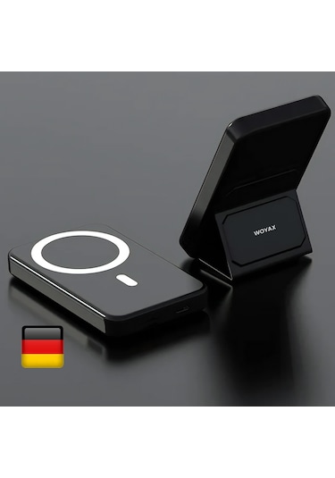 Woyax By Deji 10000 Mah 20 W Standlı Hızlı Taşınabilir Magsafe Powerbank Siyah