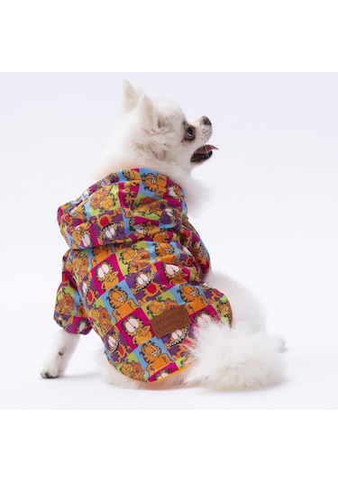 Pettrend Garfield Köpek Mont Köpek Kıyafeti Köpek Yağmurluğu