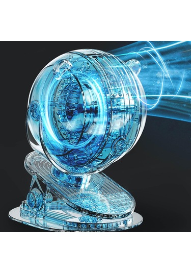 Homyl El Tipi Bladeless Puset Fanı Usb Şarj Edilebilir Pembe