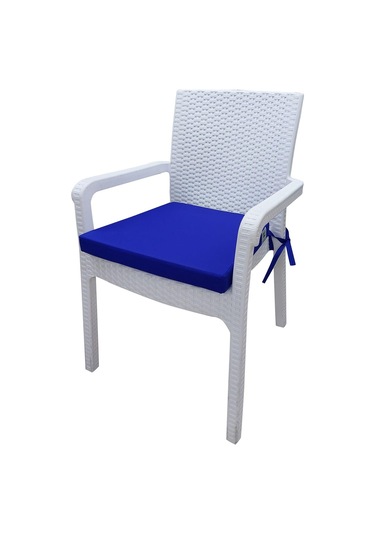 Mirzade 6 Adet Hera Siesta Minder Su Geçirmez Kumaş 5 Cm Gri Sünger-saksmavi - 40 40