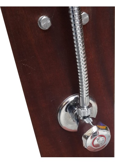 Havuz Duşu Kare Lüks Ahşap Duş Sistemi