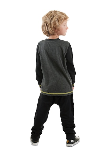 Denokids Be Brave Erkek Çocuk T-shirt Pantolon Takım Çok Renkli