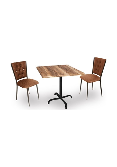 Beymobilya Bahçe Ve Balkon Masa Takımı Indigo Werzalit Kare - Kapitoneli 2Li Beyaz