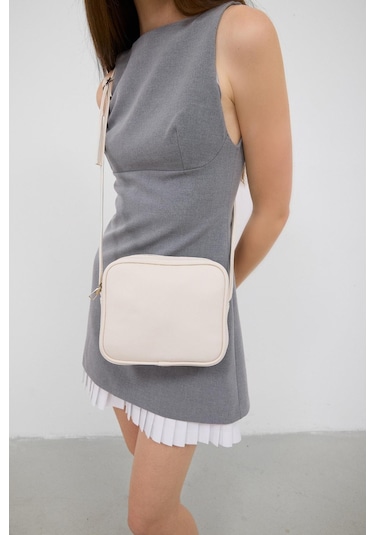 Shule Bags Lina Çapraz Çanta Krem Krem