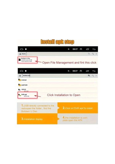 Dashanshop Android Cihazlar İçin Usb İle Çalışan 720p Hd Adaslı Araç Kameralı Navigasyon Sistemi Siyah