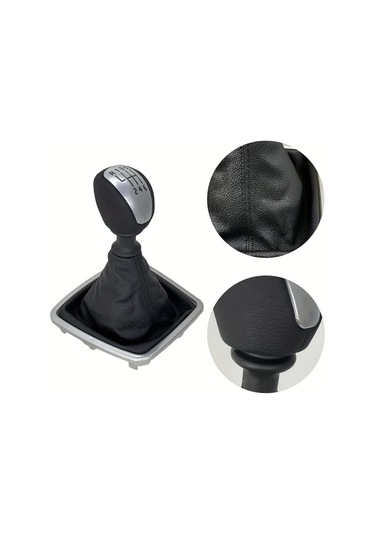 Dashanshop Renault Laguna Mk3 2007-2014 6 İleri Siyah Vites Topuzu Ergonomik Kolay Montaj