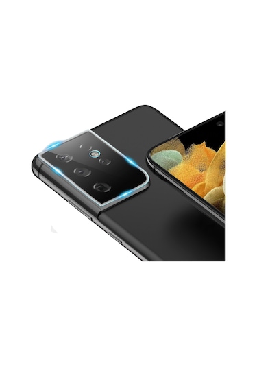 Samsung Uyumlu Galaxy S21 Ultra Kamera Lens Koruyucu 3D Cam
