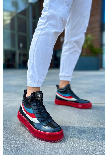 Ch973 - Majesty Kt Erkek Bot Sıyah Çok Renkli