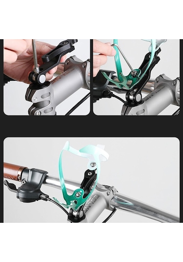 Suntek Bisiklet Şişe Tutucu Adaptörü Alüminyum Alaşımlı Siyah