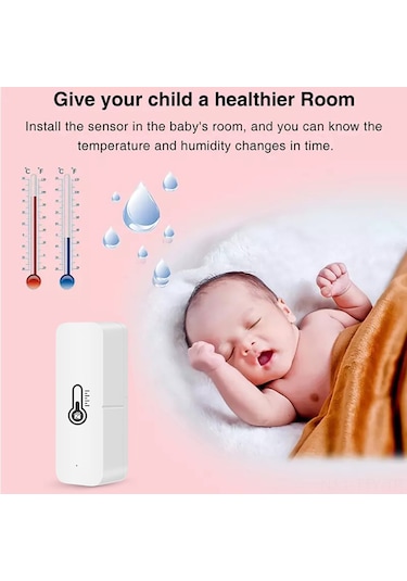 Dianziye Zigbee Ev Isı Ve Nem Sensörü, Akıllı Ev İçin Tuya Uygulaması İle Gerçek Zamanlı İzleme, Alexa Ve Google Home Uyumlu, Ağ Geçidi Gerektirir