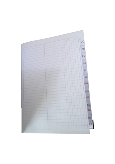 Fihrist Ticari 10'lu 20x28 Lacivert Cilt Bezli 1 Adet Artlantis T
