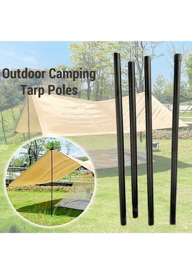 Artfulabode Tarp Tarp Şemsiye Kamp Hafif Direkleri Direkleri Direkleri Direği Diğer Demir Çadır Bölümlü Ayarlanabilir 3 1.8m Ze Çok Renkli